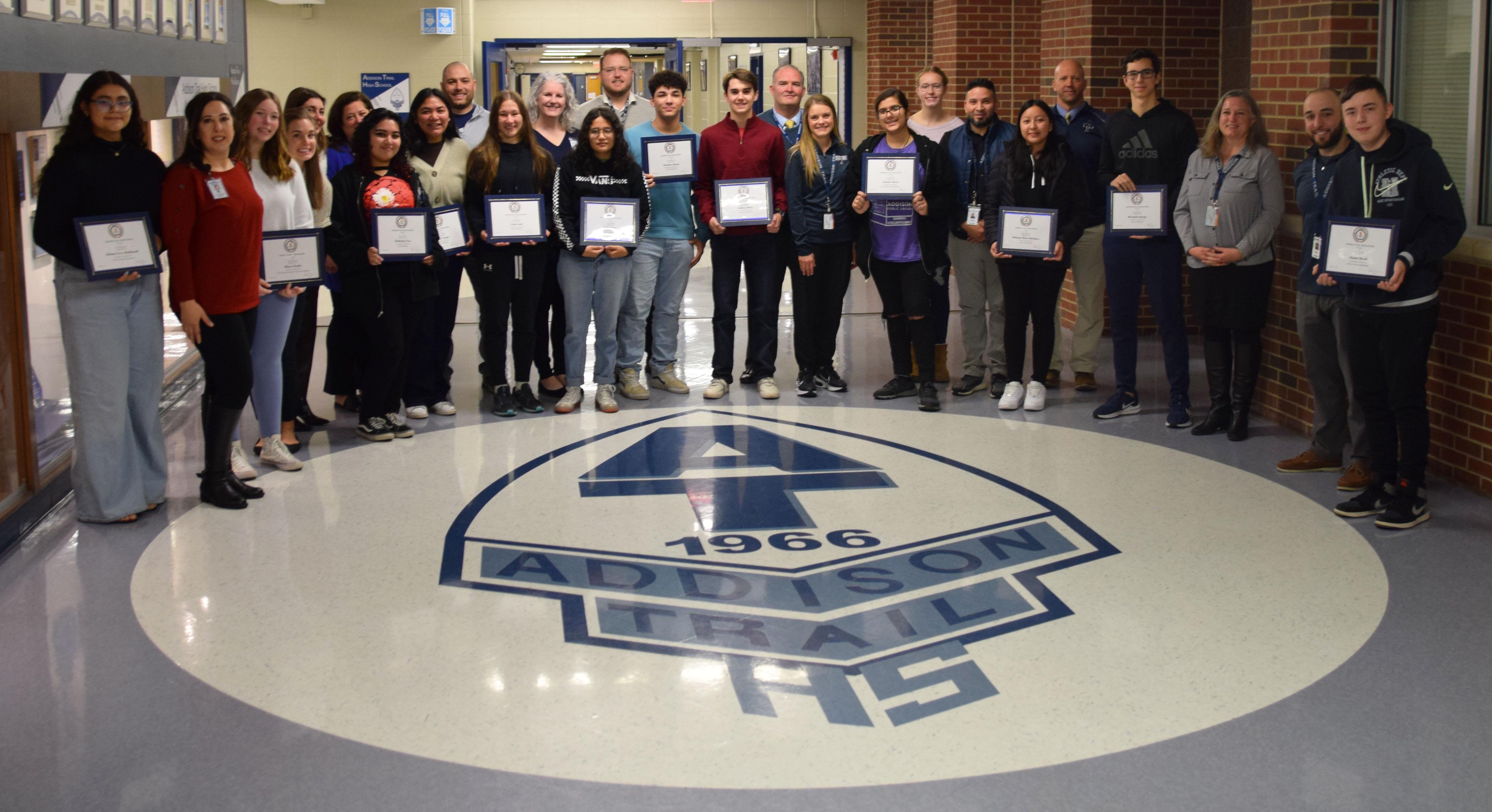Addison Trail recognizes Students of First Semester