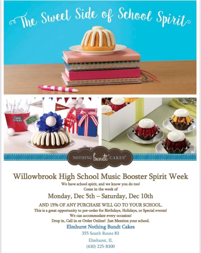 Support the Willowbrook Music Booster Club this holiday season