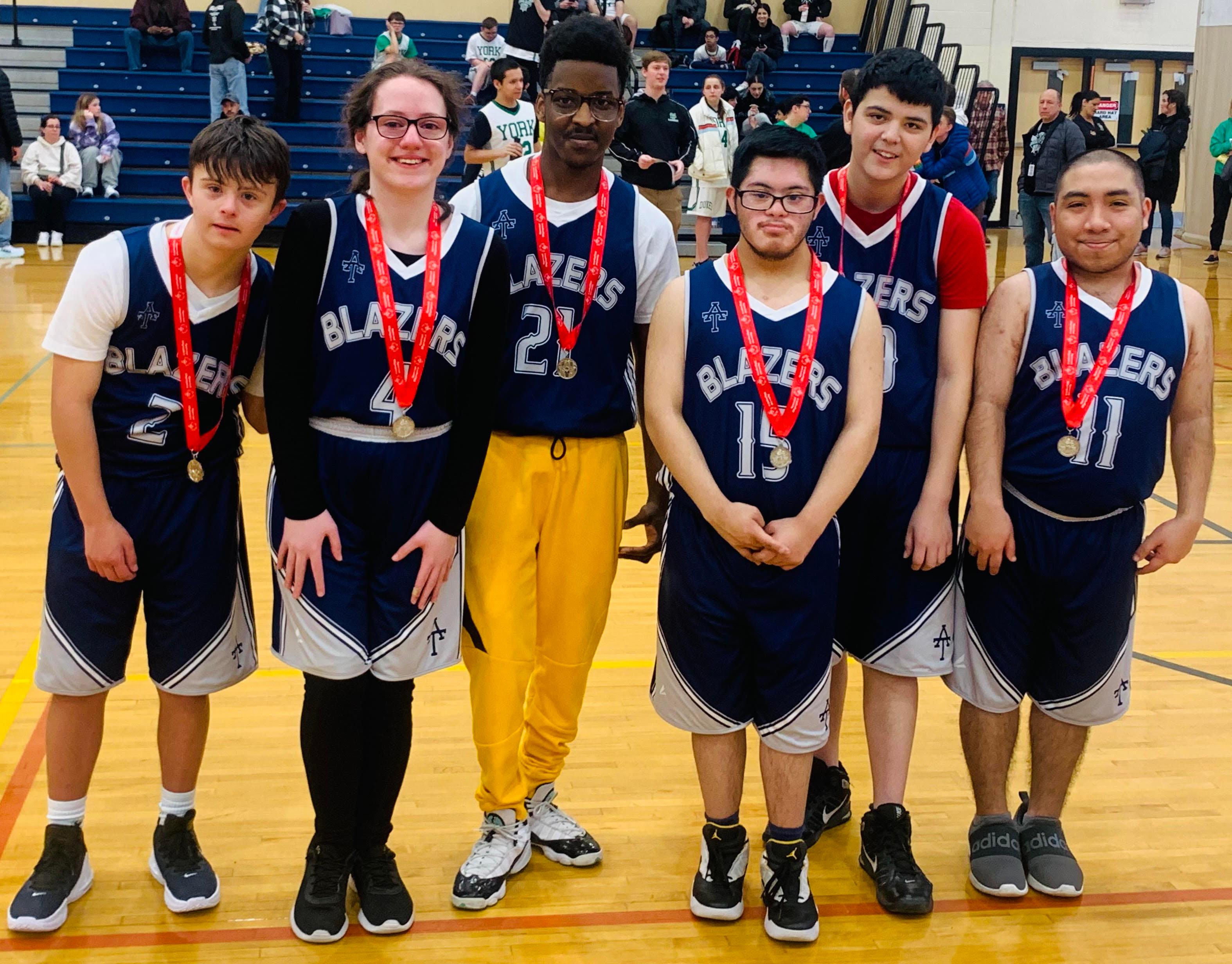 Addison Trail Special Olympics Basketball Team competes in tournament