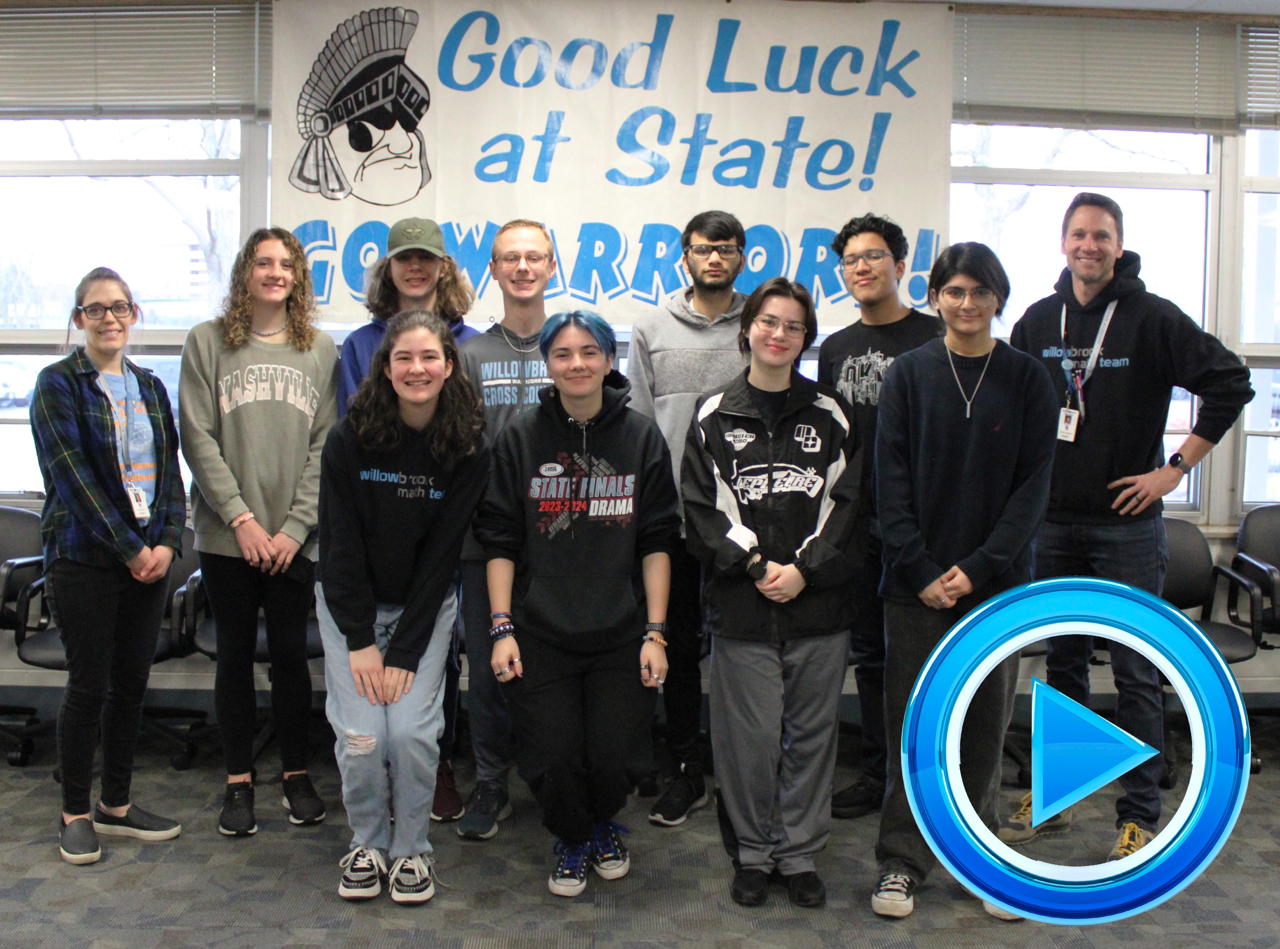 Willowbrook hosts State send-off celebration for members of Math Team