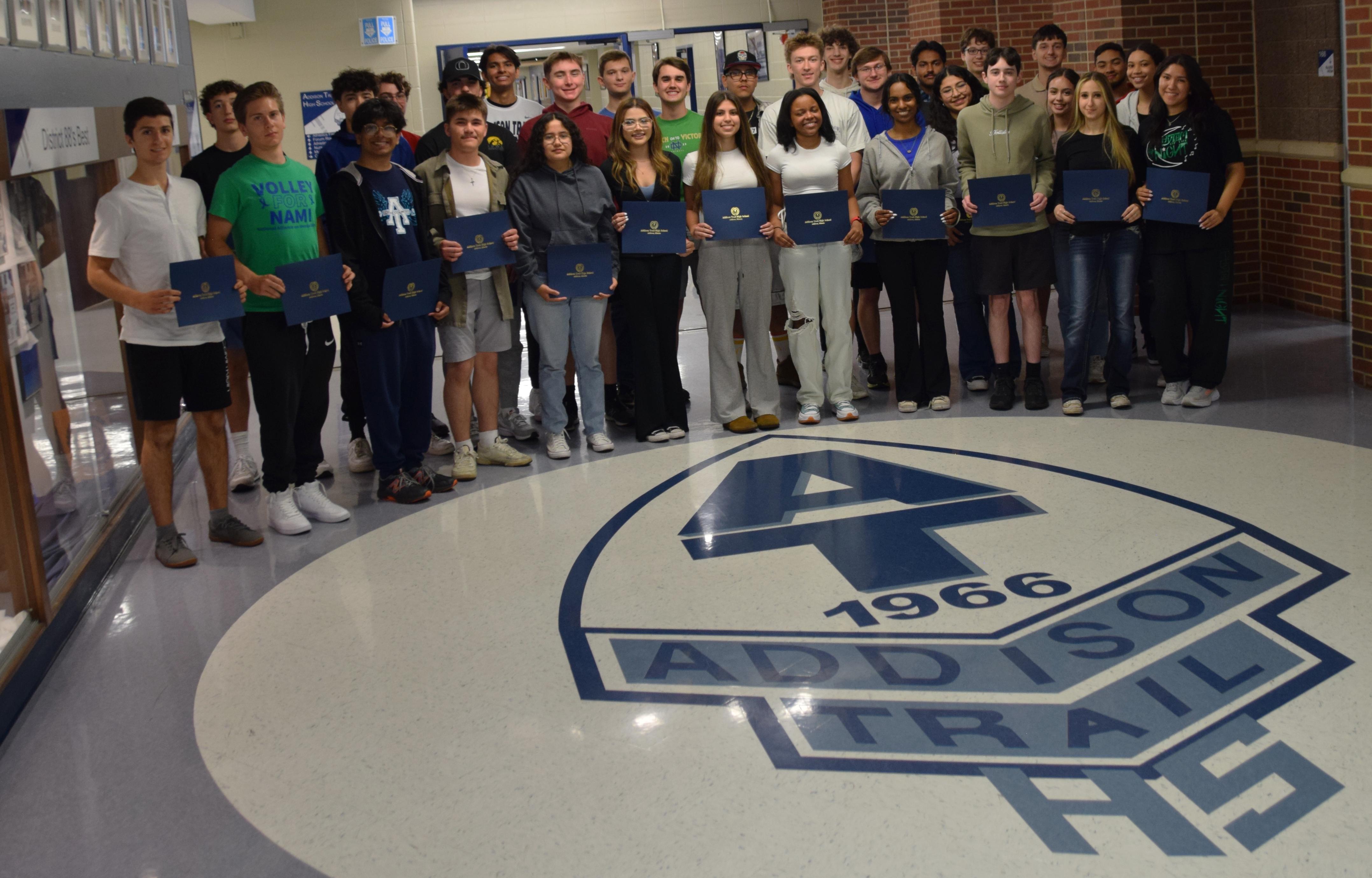 Addison Trail seniors named as recipients of President’s Award for Educational Excellence