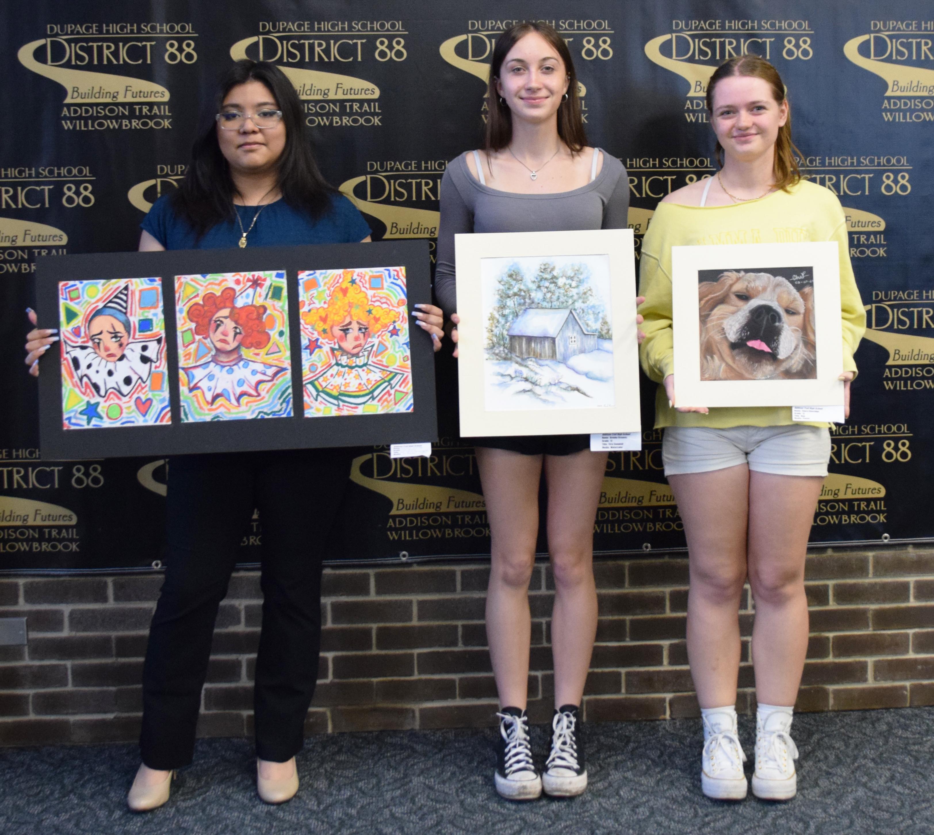 Six students named as District 88 Art Scholarship recipients