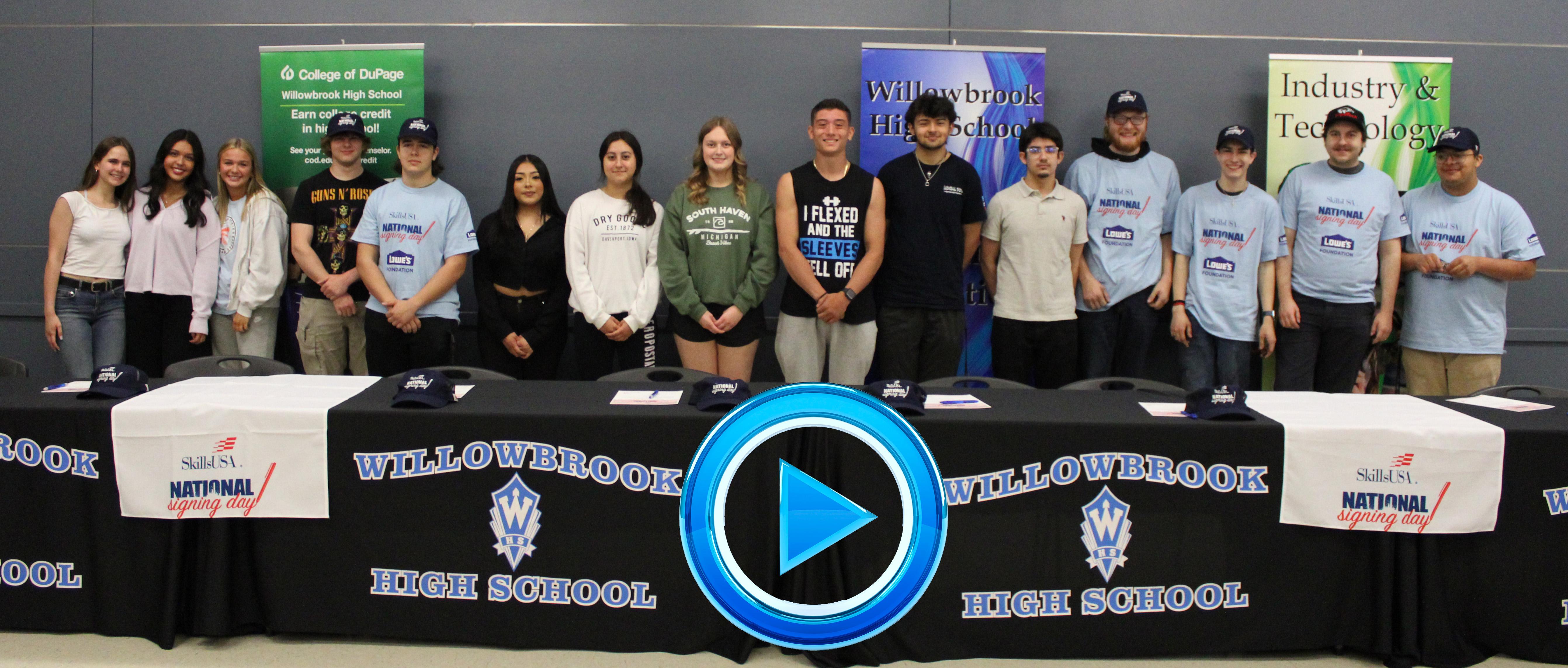 Willowbrook hosts vocational signing day for students who plan to pursue careers in the skilled trades and education field