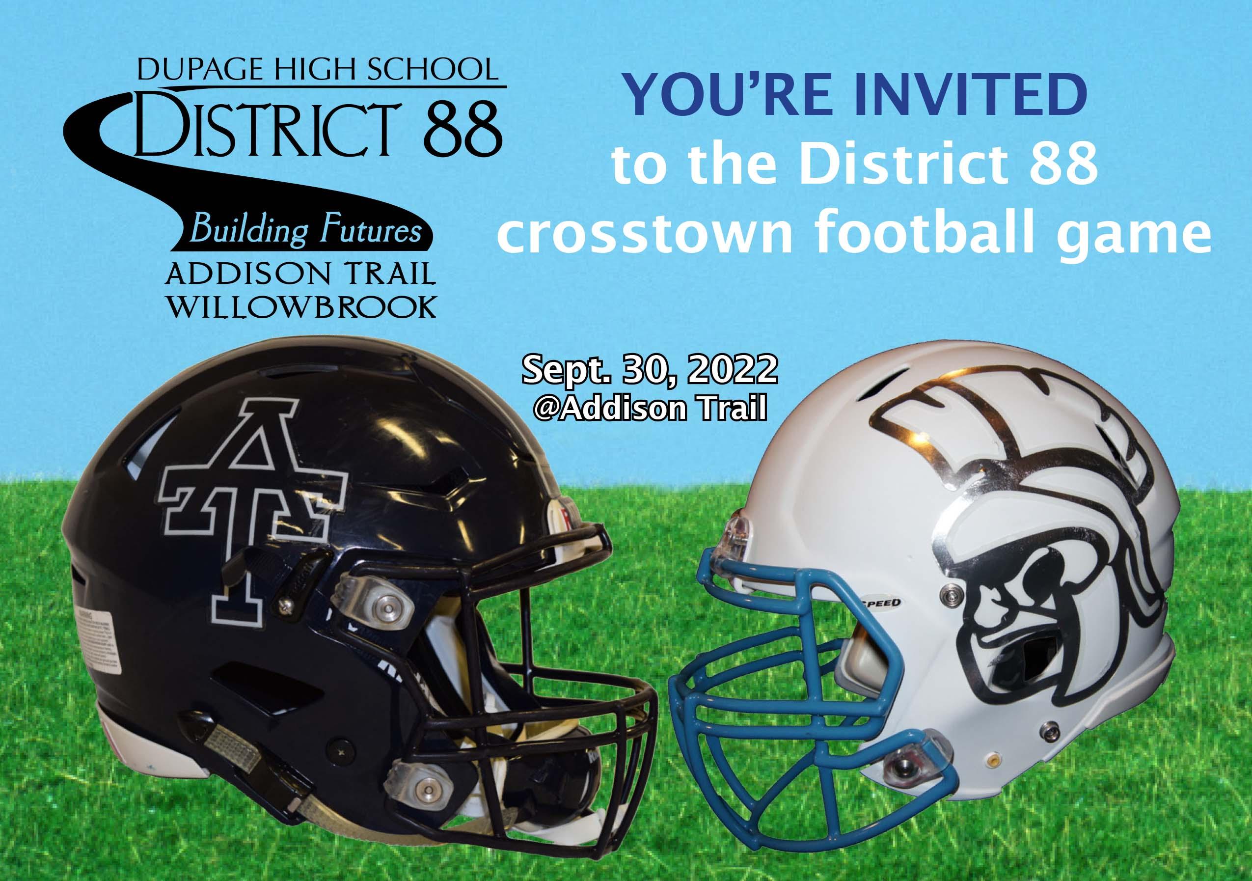 District 88 invites stakeholders to attend Crosstown Classic Football Game