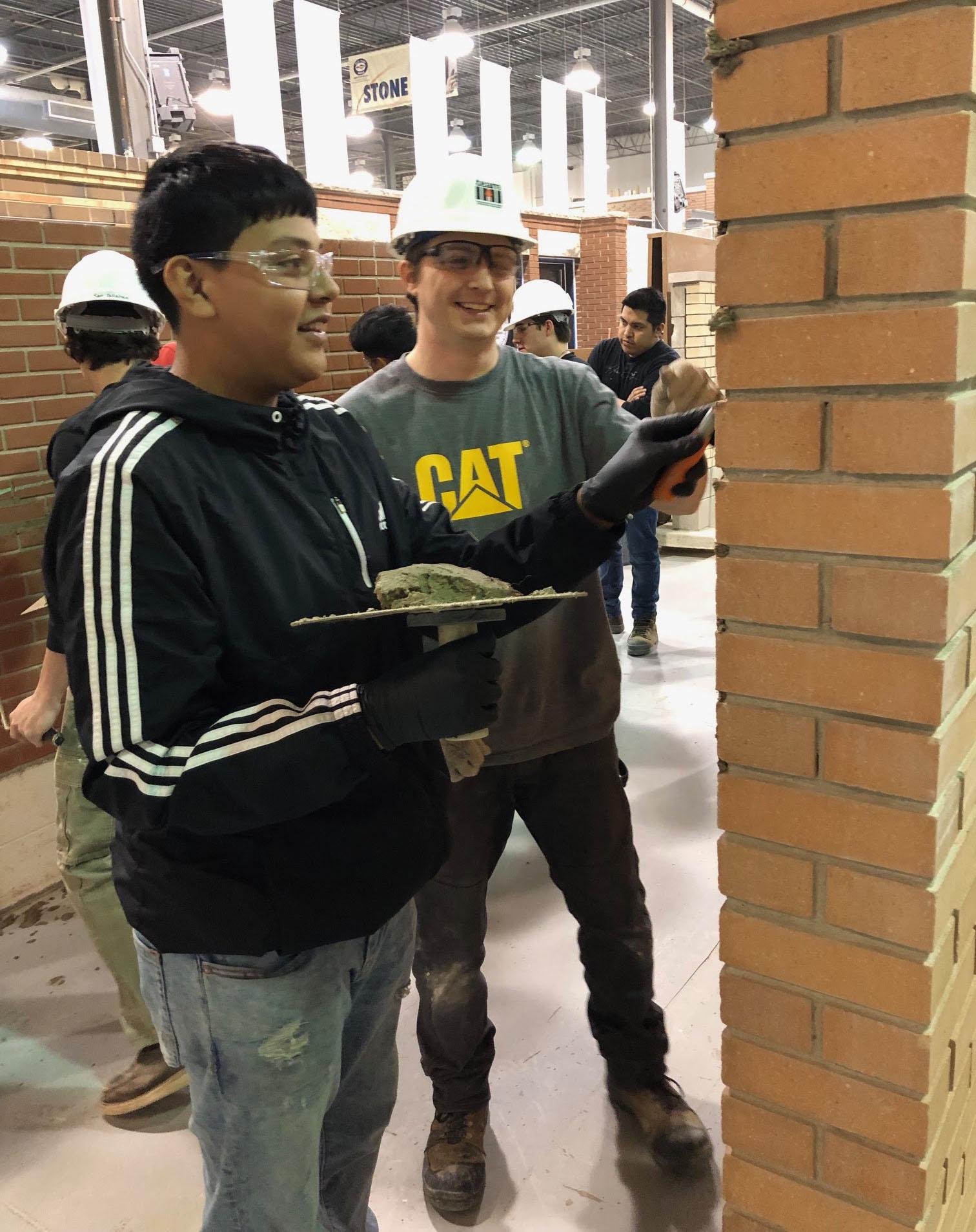 Students in Addison Trail’s Building Trades 2 and School to Work classes visit District Council Training Center in Addison