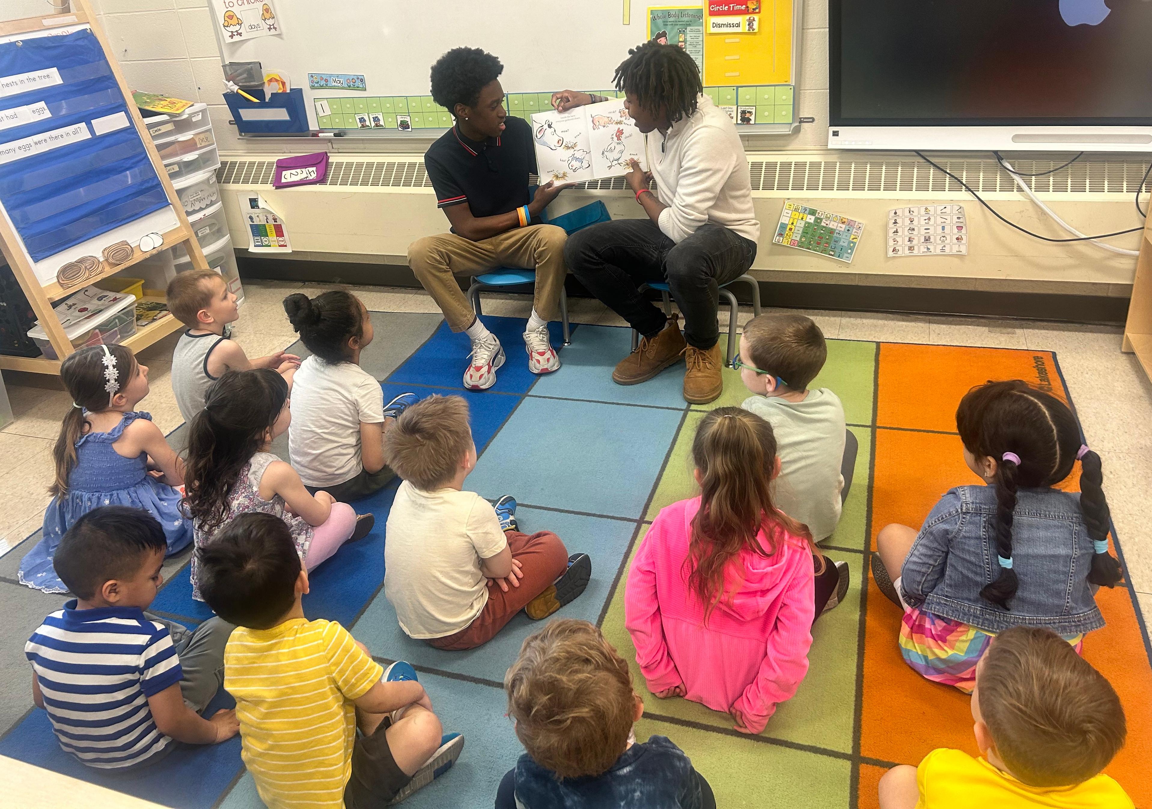 Willowbrook students serve as leaders, mentors during visits to elementary schools 