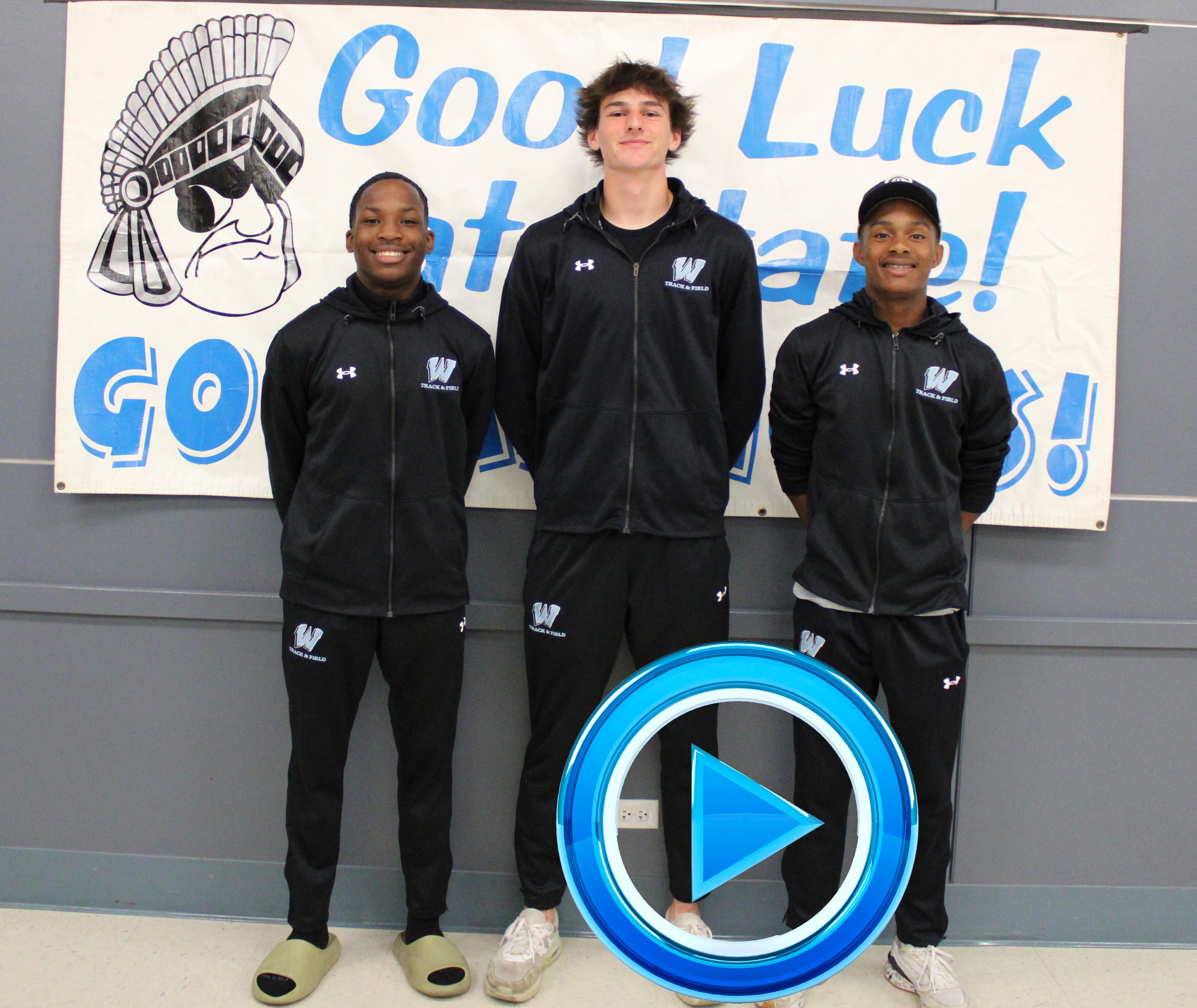 Willowbrook hosts State send-off celebration for three members of Boys Track and Field Team
