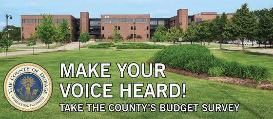 DuPage County’s budget survey is live