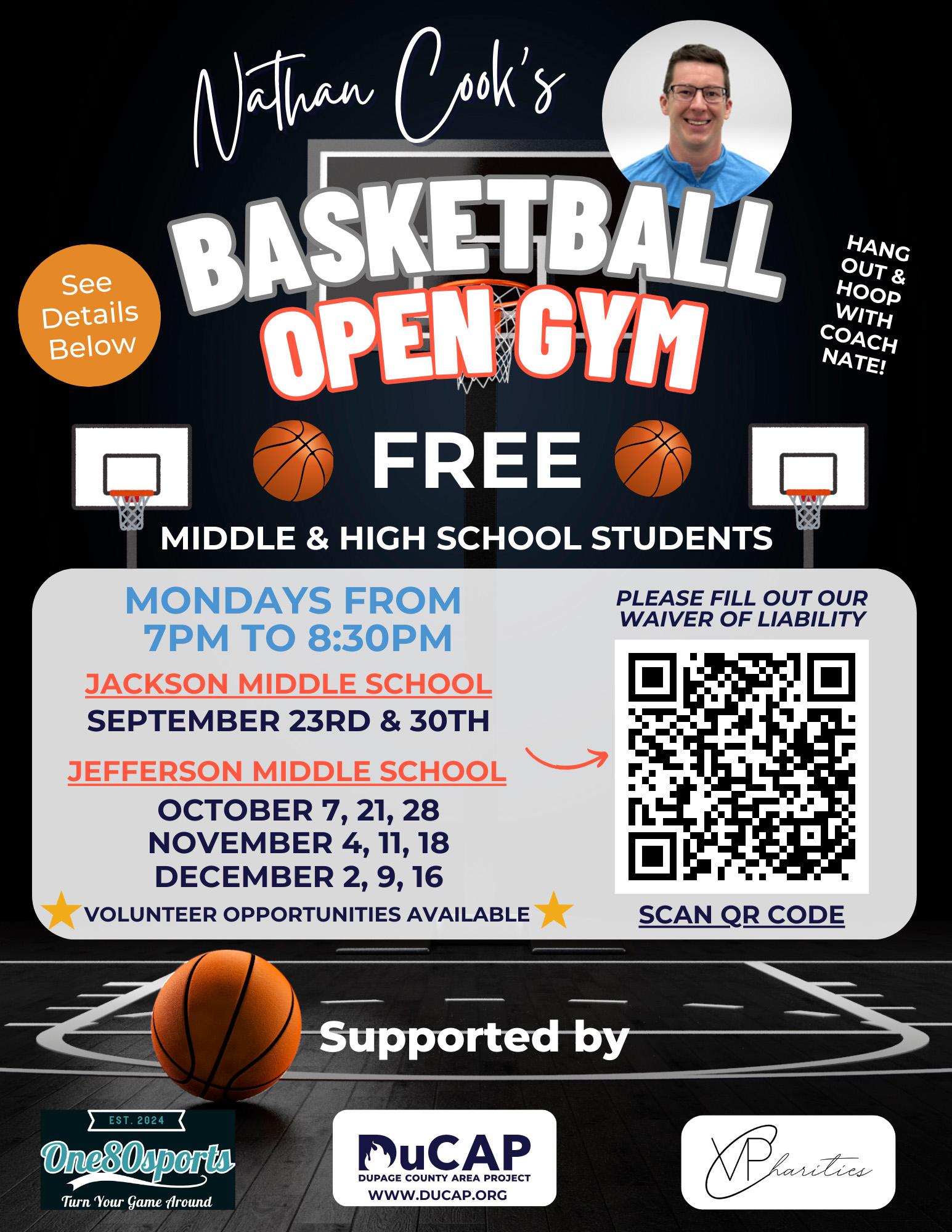 DuCAP to host free basketball open gym sessions for middle and high school students