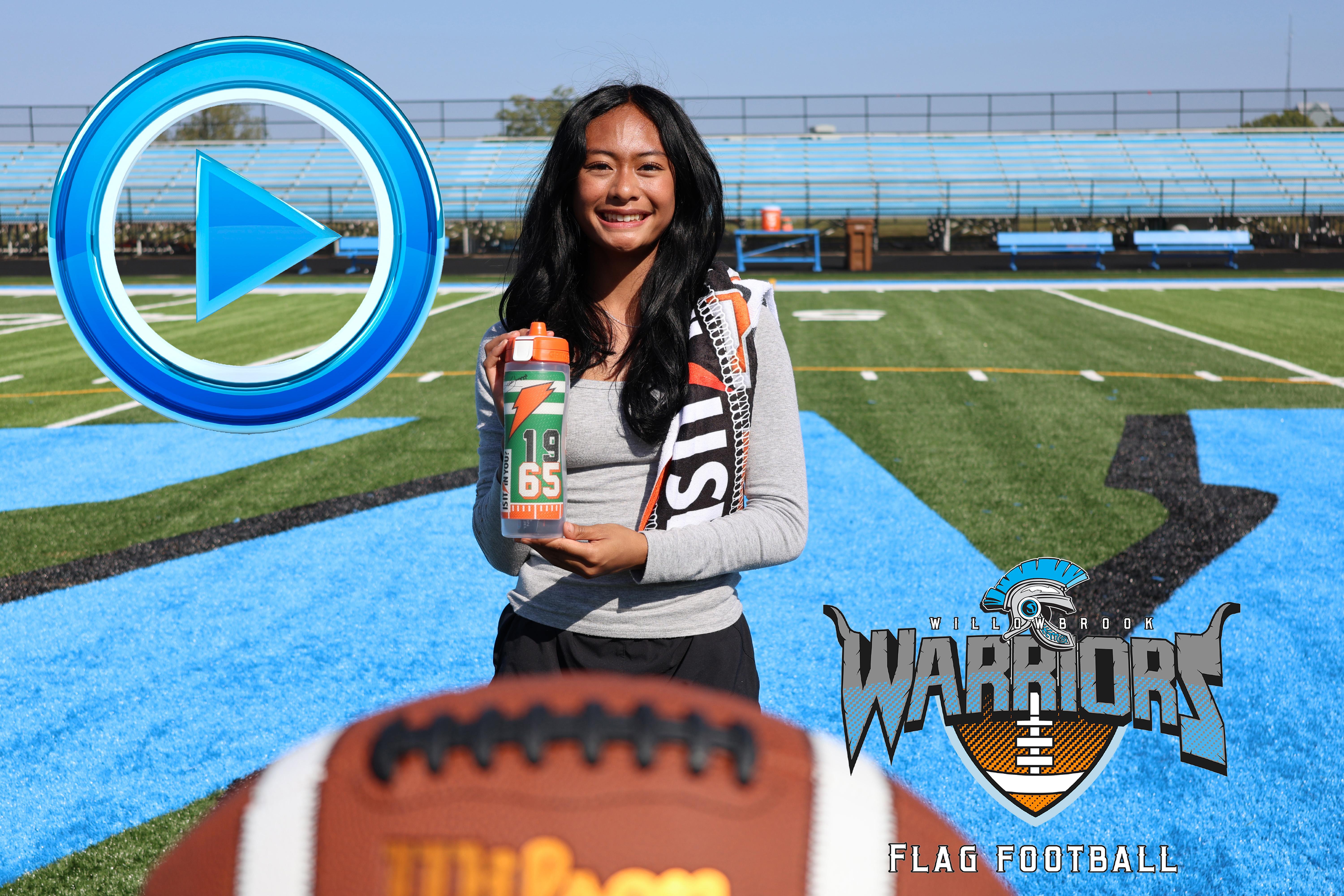 Member of Willowbrook Flag Football Team receives special gift from Gatorade 