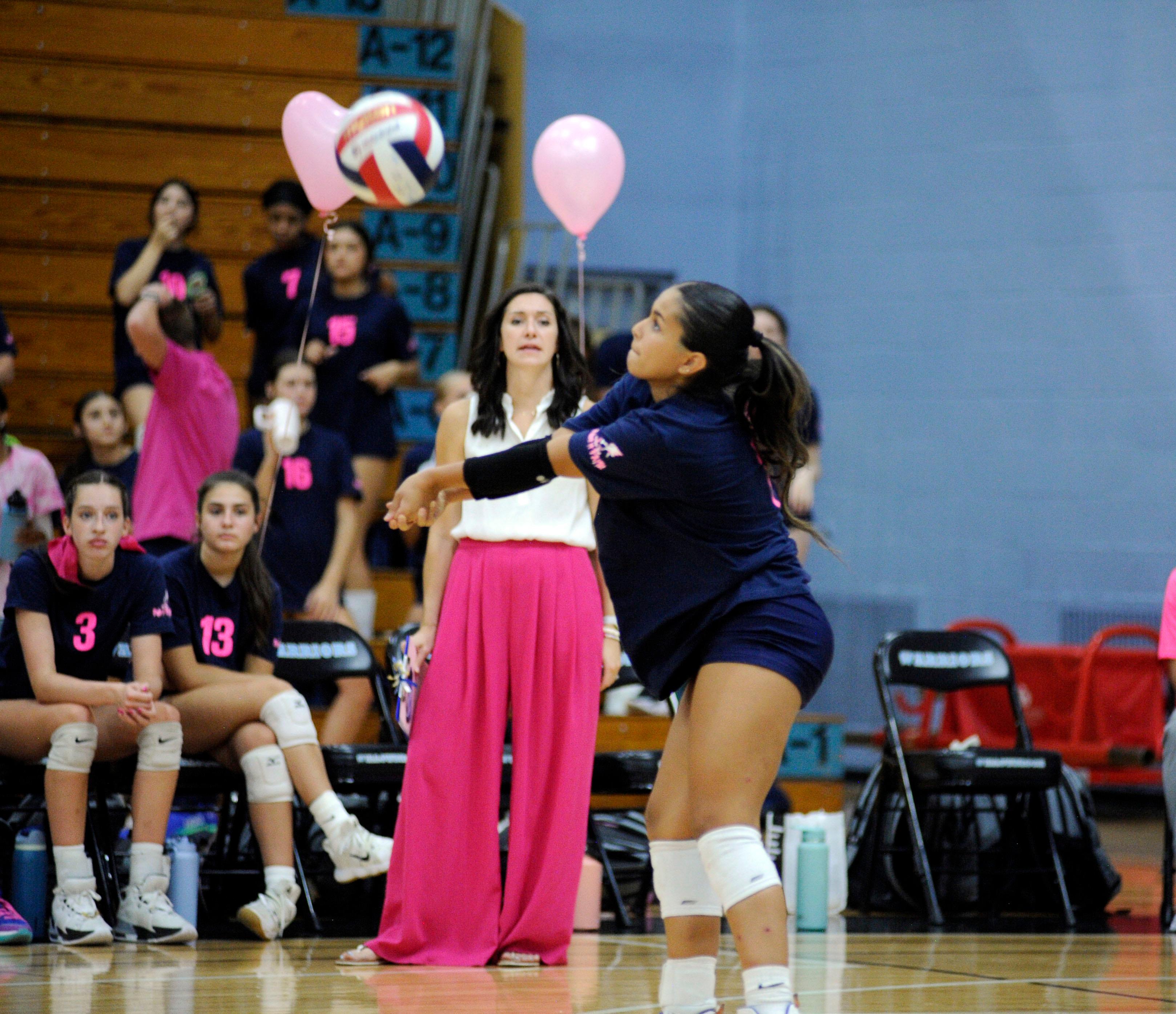 Willowbrook and Addison Trail face off for a cause during District 88’s annual Dig Pink girls volleyball match