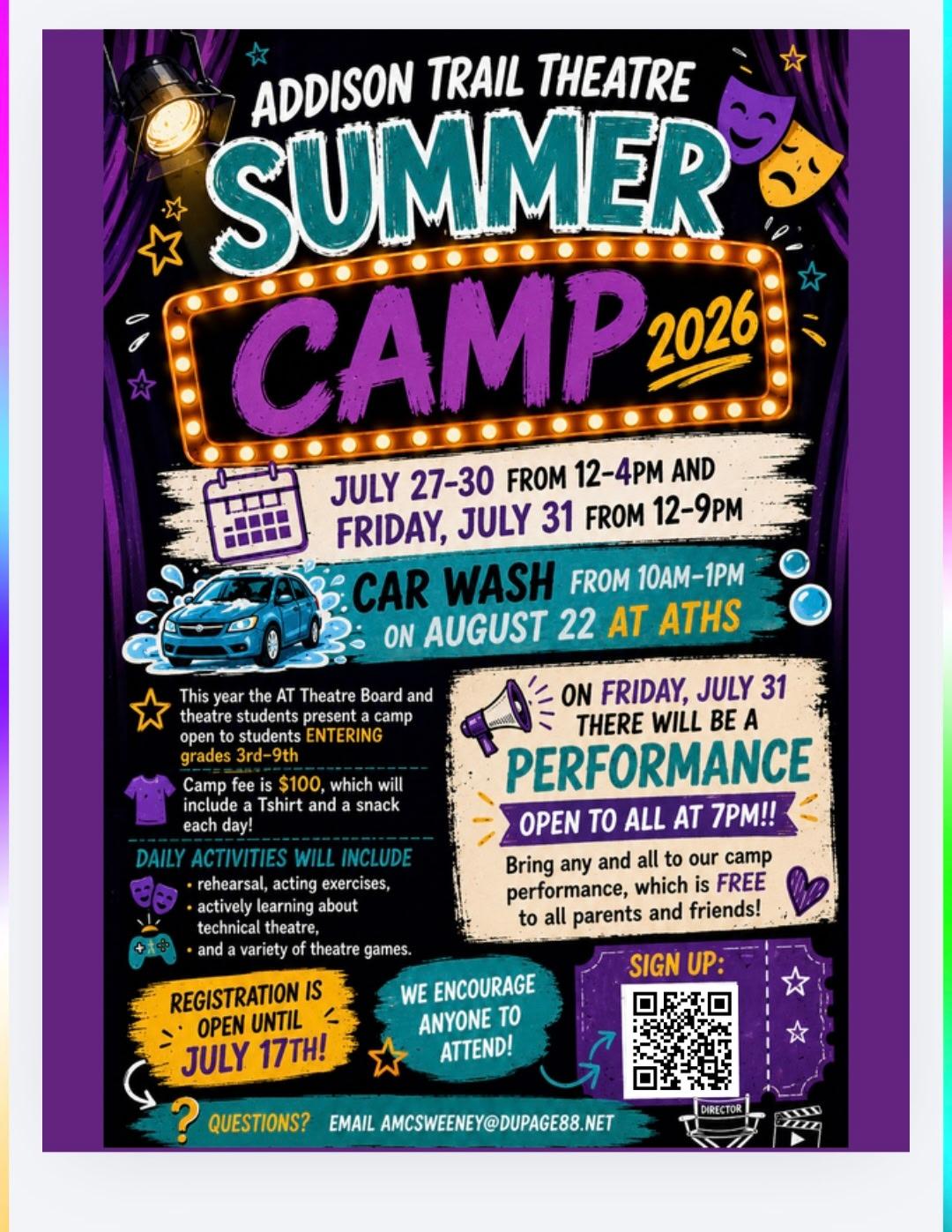 Addison Trail to host Theatre Summer Camp
