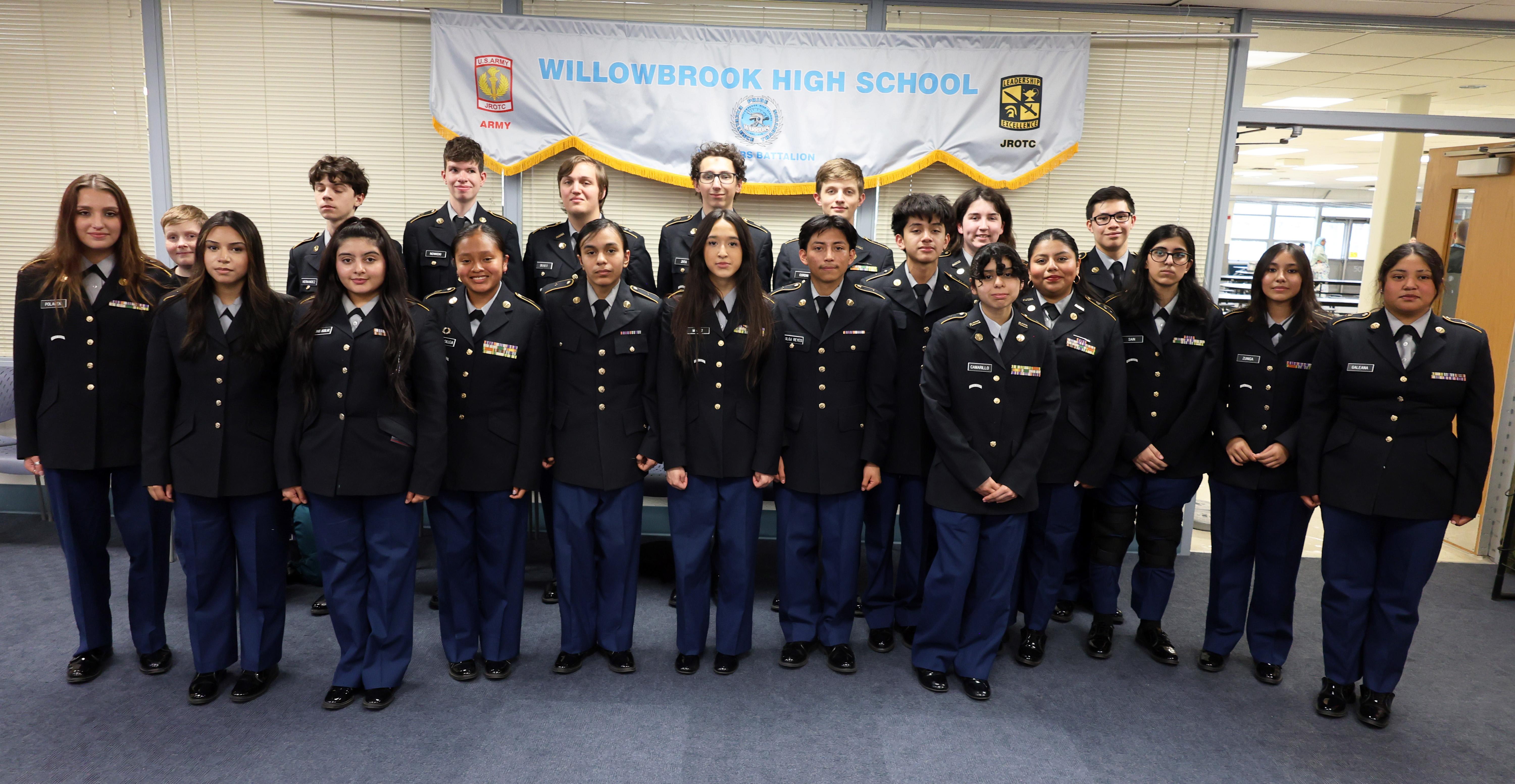 Developing future leaders: Willowbrook’s U.S. Army Junior Reserve Officers’ Training Corps (JROTC) program provides unique opportunity for students