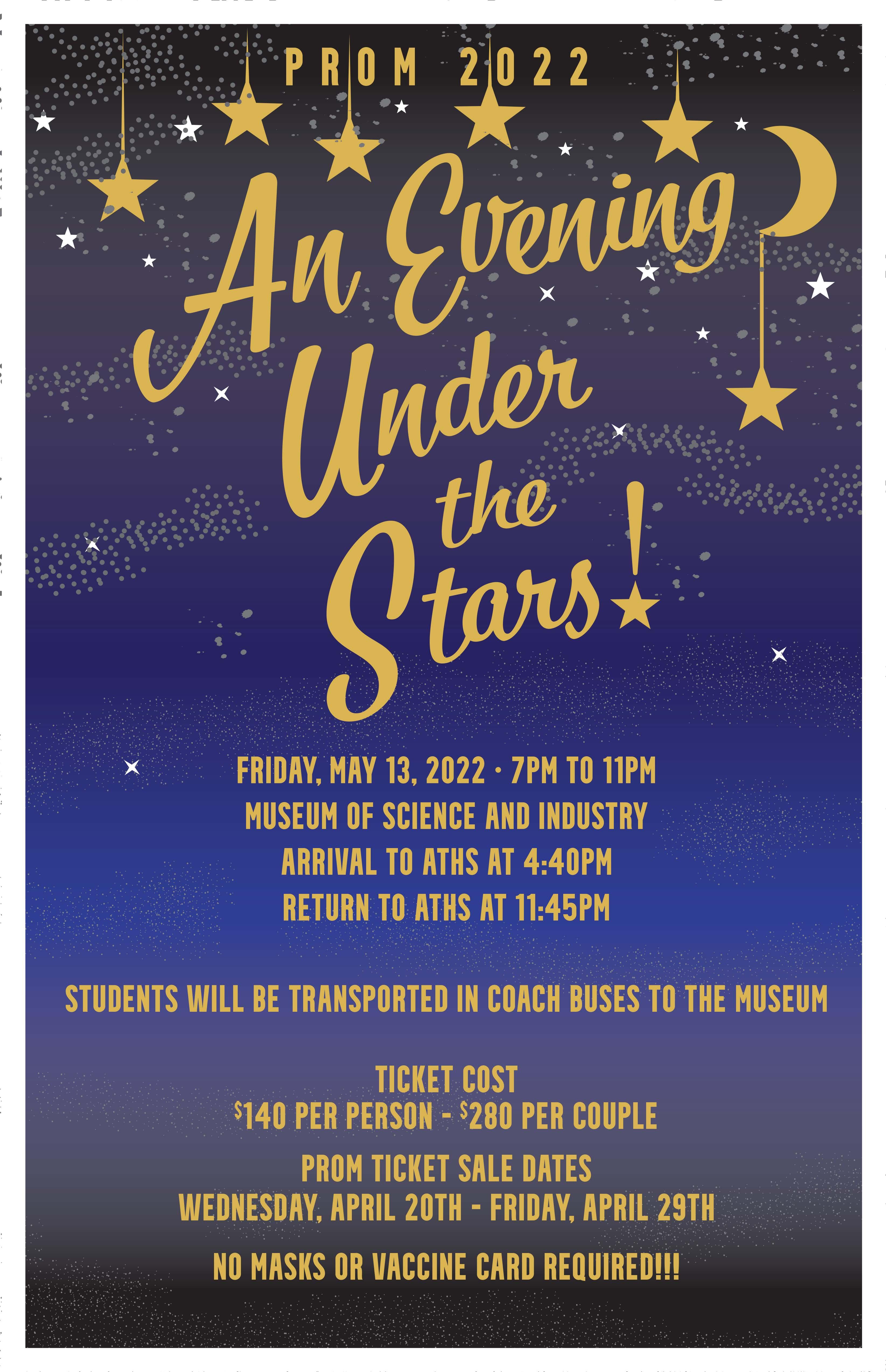 Addison Trail High School - Prom details (tickets on sale April 20 to 29)